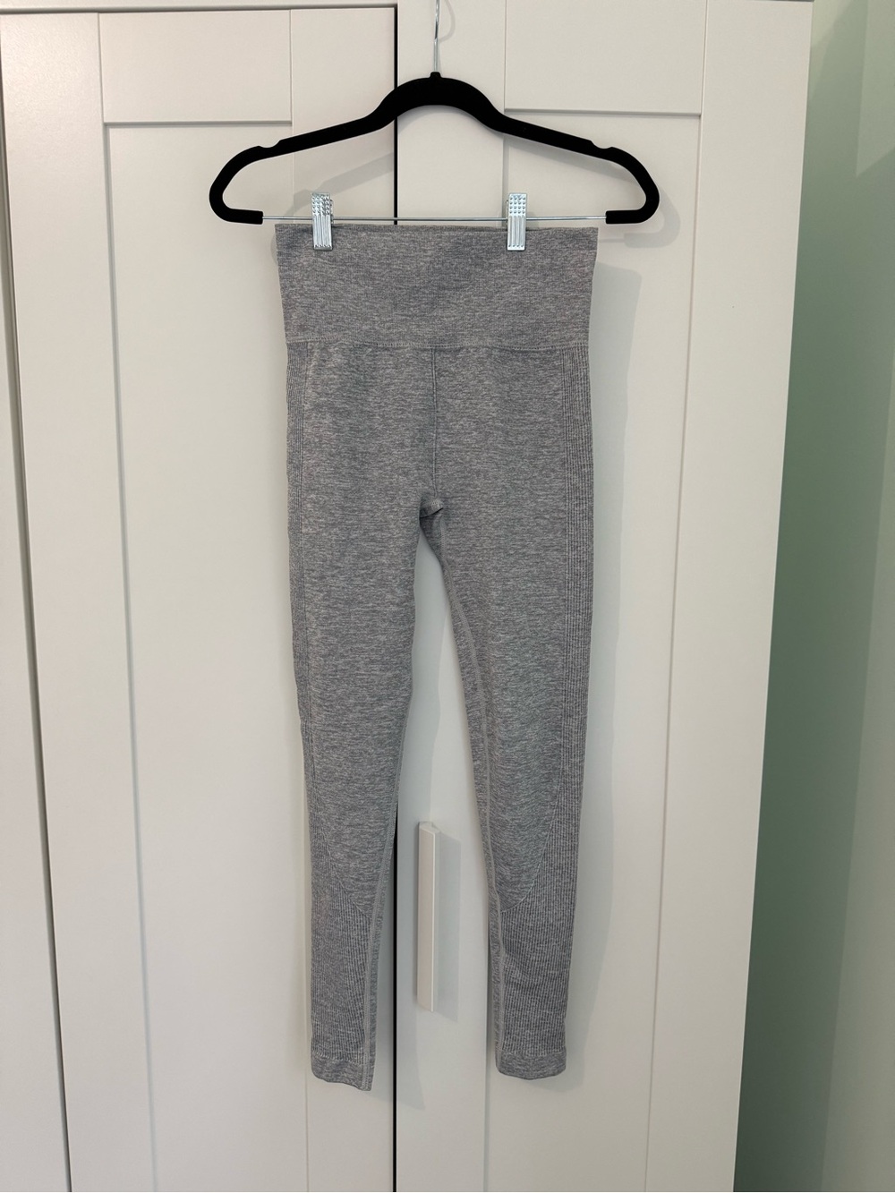 Forever 21 Light Heather Gray High-Rise Leggings